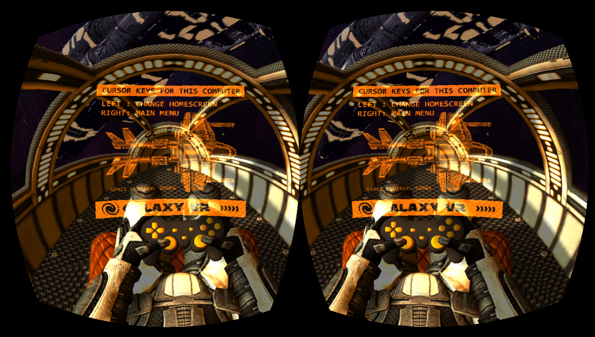Galaxy VR Cardboard Space FPS
