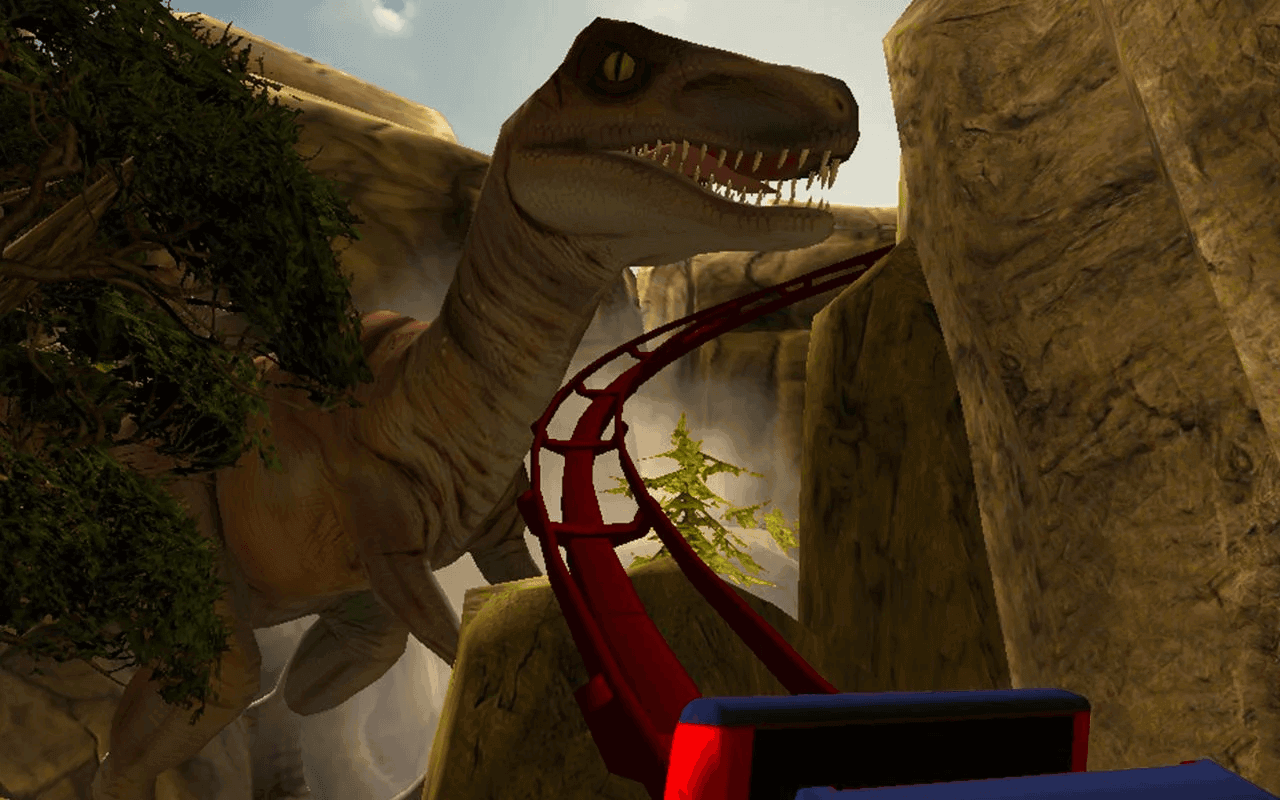 Real Dinosaur RollerCoaster VR4