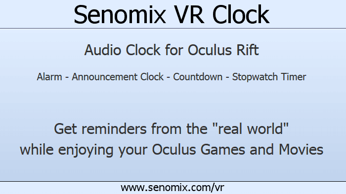 Senomix VR Clock