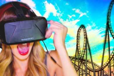 RUNNING on a VIRTUAL Roller Coaster | Oculus Rift DK2