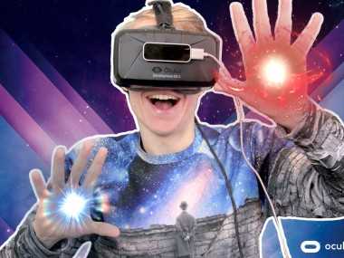 CAST VIRTUAL SPELLS WITH YOUR HANDS! | Warlock VR (Oculus Rift DK2 + Leap Motion)