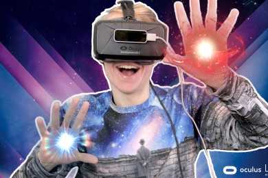 CAST VIRTUAL SPELLS WITH YOUR HANDS! | Warlock VR (Oculus Rift DK2 + Leap Motion)