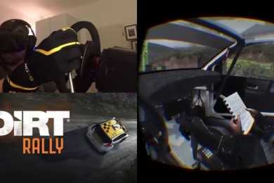 DiRT RALLY – OCULUS RIFT DK2 – VW Polo R WRC @ Bidno Moorland Reverse, Wales