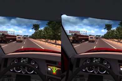 American truck simulator Oculus Rift VR