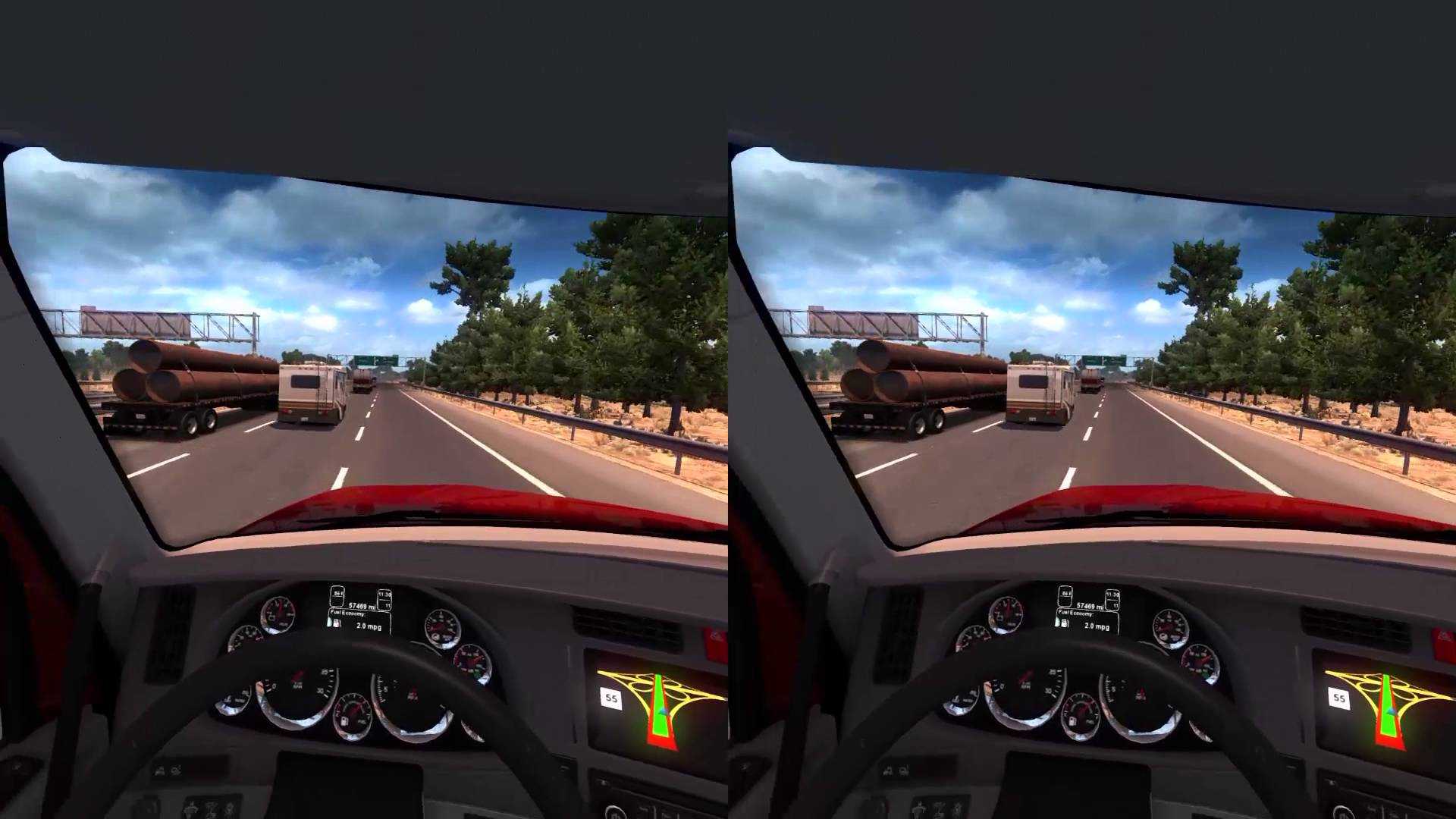 american truck simulator vr oculus