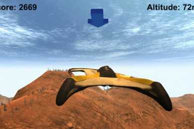 Cardboard Wingsuit Simulator