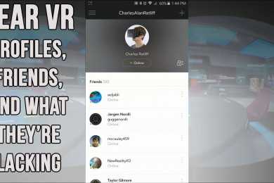 Gear VR: Profiles, Friends, and What They’re Lacking