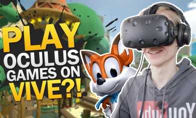 PLAYING OCULUS RIFT GAMES ON THE VIVE | Lucky’s Tale: LibreVR (HTC Vive Gameplay)
