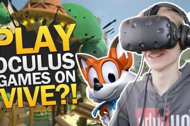 PLAYING OCULUS RIFT GAMES ON THE VIVE | Lucky’s Tale: LibreVR (HTC Vive Gameplay)