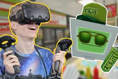 TRYING TO RUN A STORE IN VR | Job Simulator: Convenience Store Clerk (HTC Vive Gameplay) Part #1