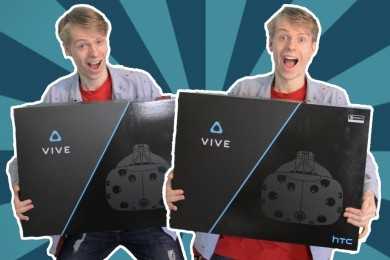 Unboxing two Consumer HTC Vives!? (Nathie Unboxes)