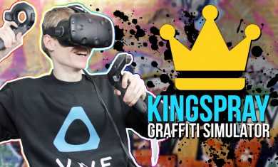Graffiti Simulator In Virtual Reality Kingspray VR (HTC Vive)