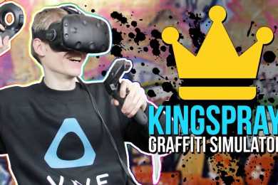 Graffiti Simulator In Virtual Reality Kingspray VR (HTC Vive)