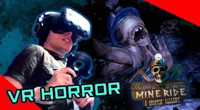 Intense VR Horror Game!  Ghost Town Mine Ride & Shooting Gallery