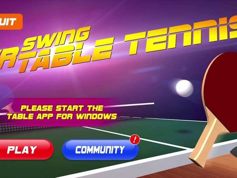 VR Swing Table Tennis Oculus VR Bites