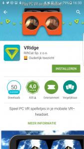 download in the Play Store, you can VRidge.