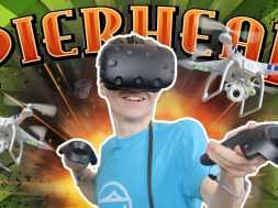 ALMOST KILLED MYSELF WITH A DRONE… | Pierhead Arcade VR #2 (HTC Vive Gameplay)