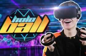 GOING BACK TO THE FUTURE | HoloBall VR (Oculus Touch Gameplay)