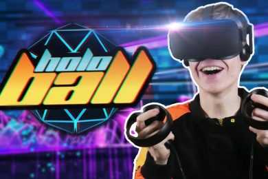 GOING BACK TO THE FUTURE | HoloBall VR (Oculus Touch Gameplay)